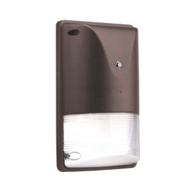 FLINT | LED Mini Wall Pack | 20 Watt | 2745 Lumens | 5000K | 100V-277V | Bronze Housing | IP65 | UL & DLC Listed