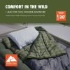 Oversized 30-Degree Cool Weather Rectangular Sleeping Bag, Gray, 40"x80"