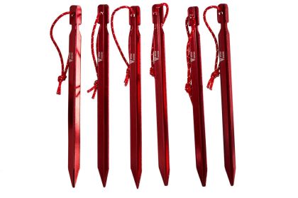 Tent Stakes, Y HA 7075 Al, (6 Pack)