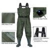 BELLE DURA Fishing Waders Chest Waterproof Light Weight Nylon Bootfoot Waders for Men Women with Boots