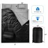 Traving Camping Portable Duble Person Waterproof Sleeping Bag W/ 2 Pillows